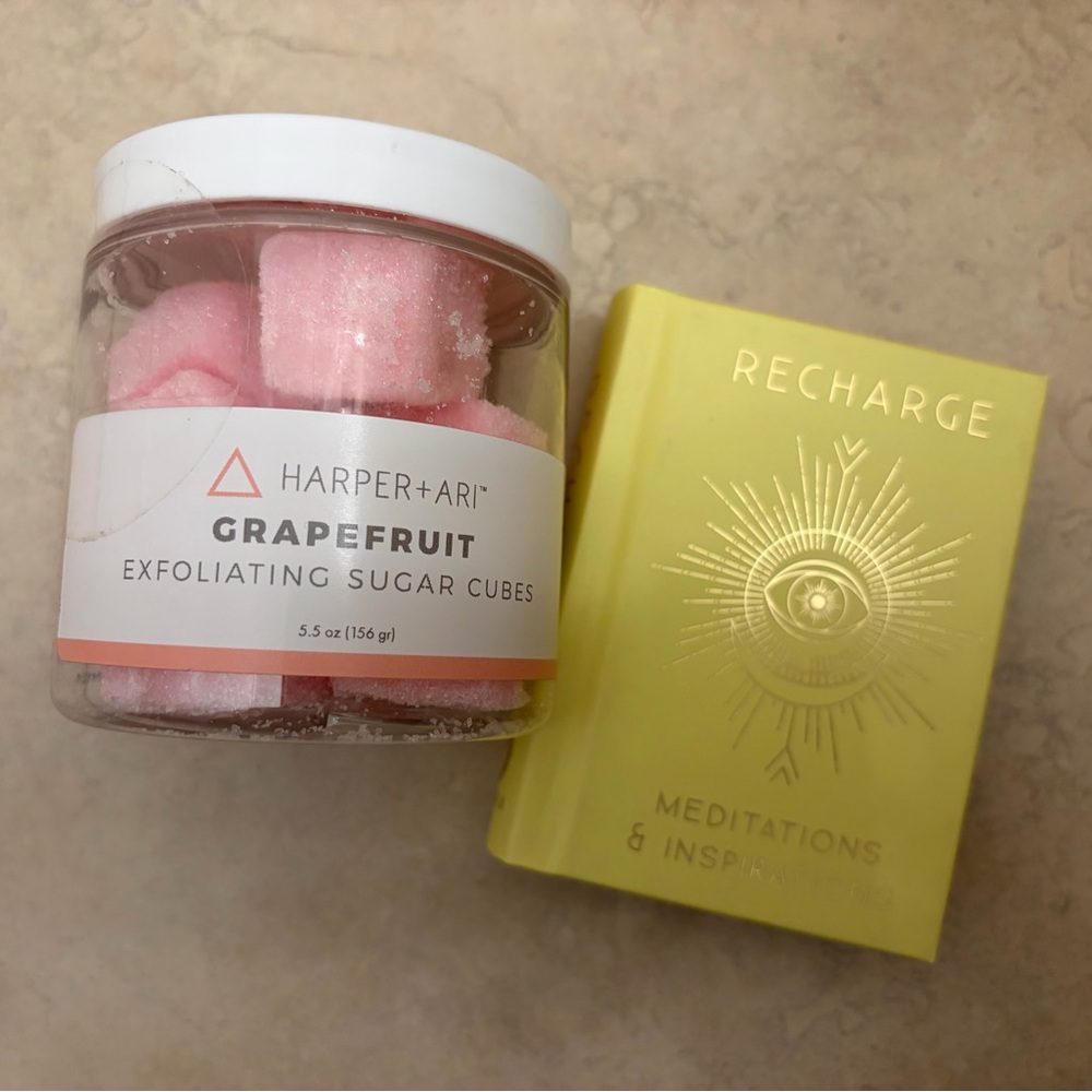 Recharge Meditations & Inspirations mini book + Harper & Ari sugar cubes bundle